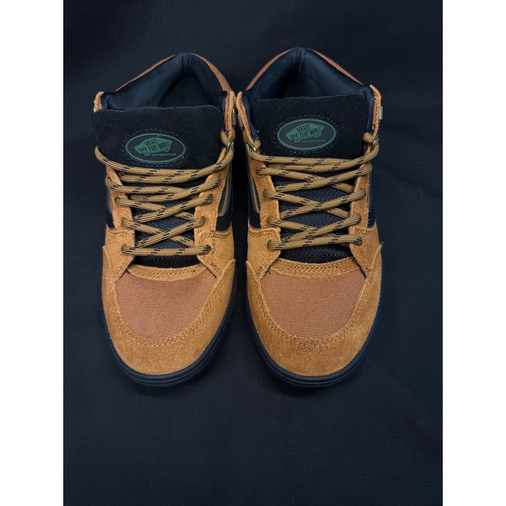 New Unisex Vans Skate Zahba Mid Men US 6 Glazed Ginger Brown Green - Picture 3 of 8
